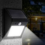 Casa si Gradina - Corpuri si surse de iluminat - Iluminat exterior - Lampi solare - Lampa solara led, model proiector, senzor miscare, 3 functii, rezistenta la apa, negru - Infinity.ro