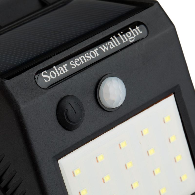 Casa si Gradina - Corpuri si surse de iluminat - Iluminat exterior - Lampi solare - Lampa solara led, model proiector, senzor miscare, 3 functii, rezistenta la apa, negru - Infinity.ro