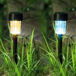 Casa si Gradina - Corpuri si surse de iluminat - Iluminat exterior - Lampi solare - Lampa solara gardenled, model mini, lumini multicolore, negru, lungime 24 cm - Infinity.ro
