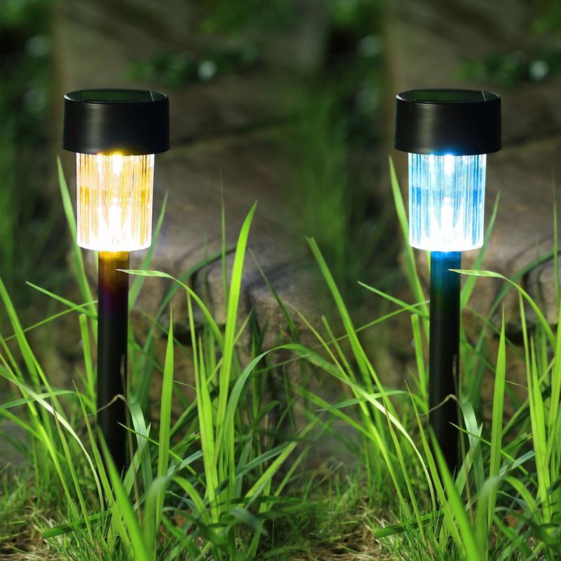 Casa si Gradina - Corpuri si surse de iluminat - Iluminat exterior - Lampi solare - Lampa solara gardenled, model mini, lumini multicolore, negru, lungime 24 cm - Infinity.ro