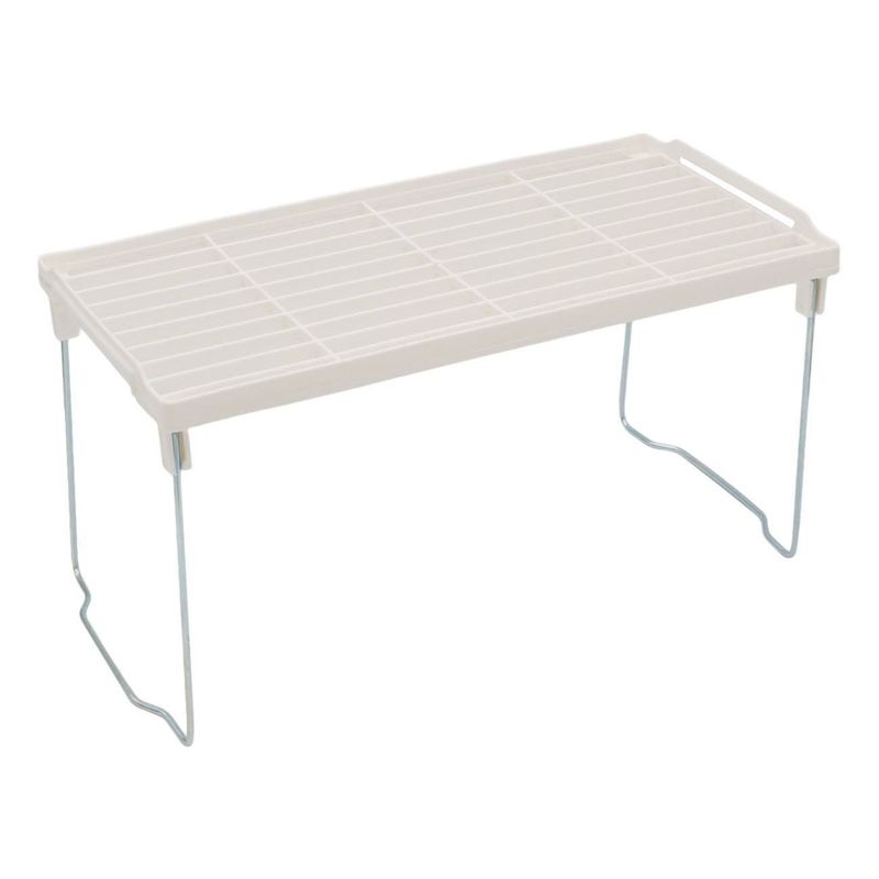 Casa si Gradina - Mobilier - Biblioteci si rafturi - Rafturi - Raft pliabil bucatarie, model alb, picioare metalice, dimensiuni 37.5 x 23.5 x 18cm - Infinity.ro