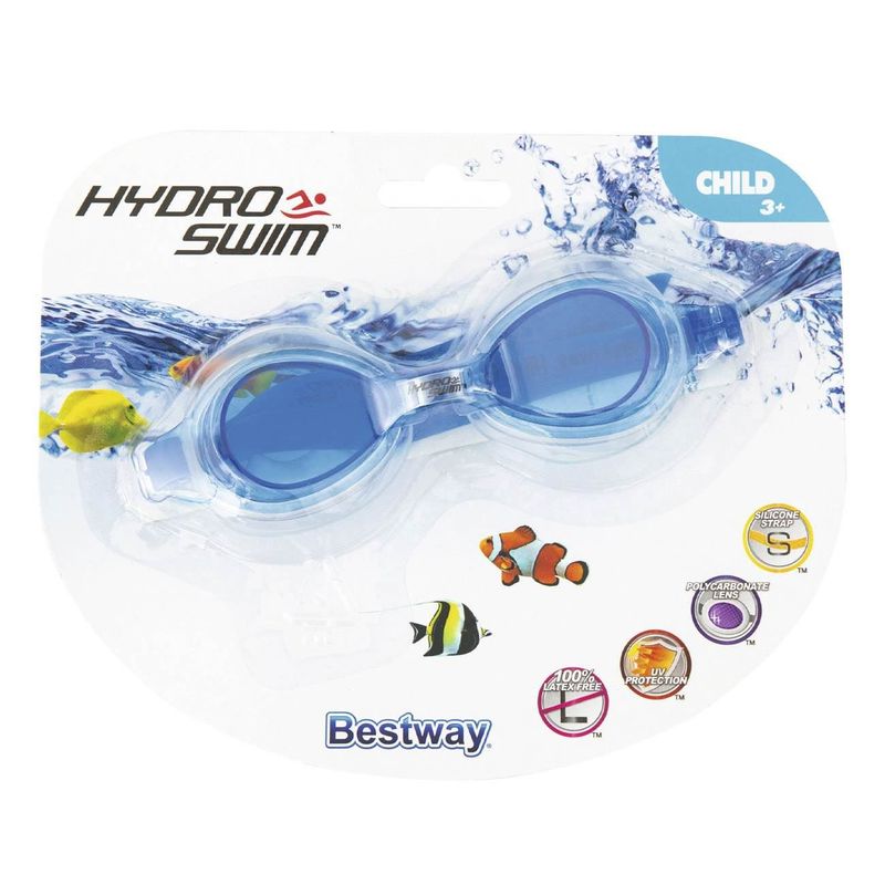 Jucarii, Copii si Bebe - Jucarii si jocuri - Jucarii de exterior - Colaci, ochelari si accesorii inot copii - Ochelari inot copii, bestway, hydro swim, multicolor, protectie uv, varsta 3+ ani - Infinity.ro