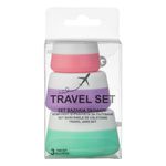 Sport si Outdoor - Articole de voiaj - Accesorii articole de voiaj - Set recipiente calatorie, multicolor, capacitate 10ml, 20ml si 30ml, 3 bucati, silicon - Infinity.ro