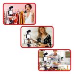 Laptop, Telefoane si Tablete - Telefoane mobile si accesorii - Accesorii Telefoane - Alte accesorii telefoane - Set vlogging, vide, kit vlog, 5w, trepied, lampa led, microfon, suport telefon, multicolor - Infinity.ro