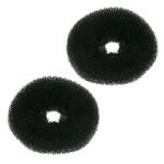 Fashion, accesorii si bijuterii - Femei - Accesorii femei - Accesorii pentru par femei - Bureti coafura, model 6.5cm, set 2 bucati, negru - Infinity.ro