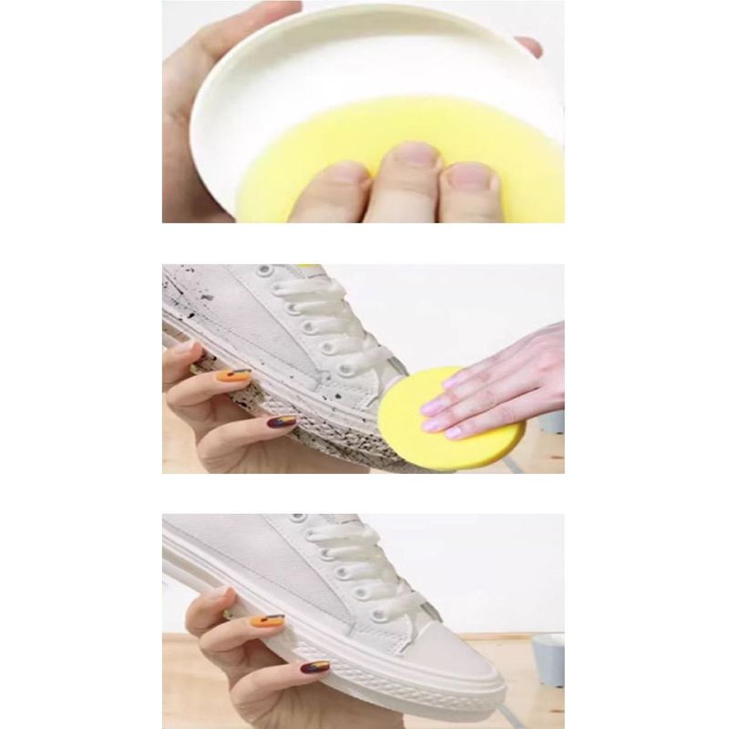 Market - Spalare si intretinere rufe - Produse intretinere Incaltaminte - Creme si Spray-uri intretinere - Crema curatat pantofi, cu burete, capacitate 100g - Infinity.ro