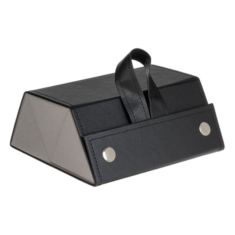 Casa si Gradina - Mobilier - Organizare si depozitare - Organizatoare pentru sertare si dulapuri - Organizator ochelari, model 3 compartimente, ergonomic, culoare negru, dimensiuni 44.7 x 16.8cm - Infinity.ro