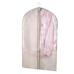 Casa si Gradina - Mobilier - Organizare si depozitare - Organizatoare pentru sertare si dulapuri - Husa costume, ecru, 65 x 100cm, material polipropilena, parte transparenta - Infinity.ro