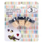 Casa si Gradina - Bucatarie si vesela - Accesorii bar - Tirbusoane si dopuri - Set dopuri sticla, 3 bucati, plastic si pluta, universal - Infinity.ro