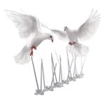 Casa si Gradina - Gradinarit si plante - Intretinere gradina - Articole daunatori gradina - Banda anti-pasari, model plastic transparent, dimensiuni 25 x 3.5 x 11 cm - Infinity.ro