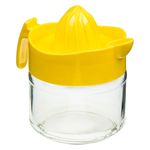 Casa si Gradina - Bucatarie si vesela - Ustensile bucatarie - Prese si storcatoare manuale - Storcator citrice, model capac galben, capacitate 300 ml, sticla si plastic - Infinity.ro