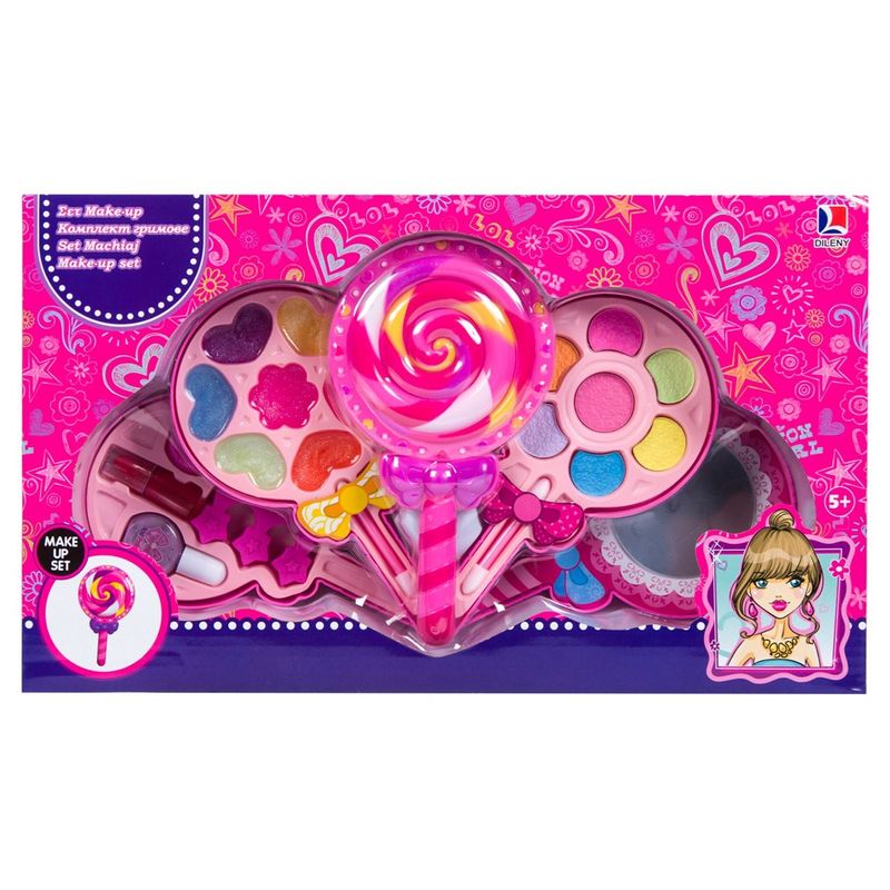 Jucarii, Copii si Bebe - Jucarii si jocuri - Jucarii de rol - Frumusete, bijuterii si accesorii fetite - Set machiaj copii, acadea, multicolor, 4 nivele, 5+ ani - Infinity.ro