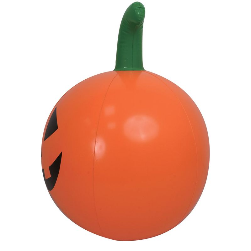 Jucarii, Copii si Bebe - Jucarii si jocuri - Jucarii de exterior - Saltele si mingi pentru plaja - Minge gonflabila cu led, model dovleac, culoare portocaliu, marime 50cm - Infinity.ro