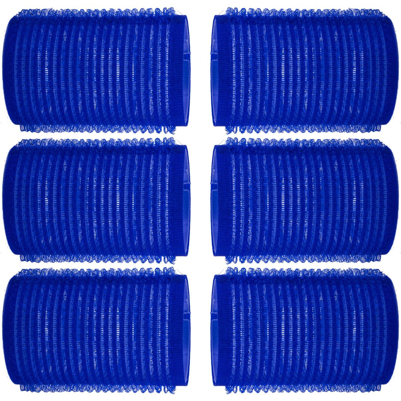 Bigudiuri par, set 6 bucati, culoare albastra, diametru 3 cm