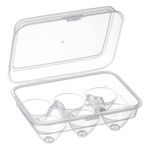 Casa si Gradina/Bucatarie si vesela/Organizare si depozitare bucatarie/Cutii alimentare - Cofraj plastic transparent, capac cu inchidere sigura, capacitate 6 oua, dimensiuni 17.5 x 12 x 7cm - Infinity.ro