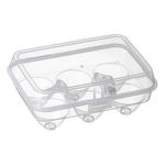 Casa si Gradina/Bucatarie si vesela/Organizare si depozitare bucatarie/Cutii alimentare - Cofraj plastic transparent, capac cu inchidere sigura, capacitate 6 oua, dimensiuni 17.5 x 12 x 7cm - Infinity.ro