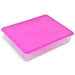 Casa si Gradina - Bucatarie si vesela - Organizare si depozitare bucatarie - Cutii alimentare - Recipient alimente, transparent, capac fucsia, capacitate 6l - Infinity.ro