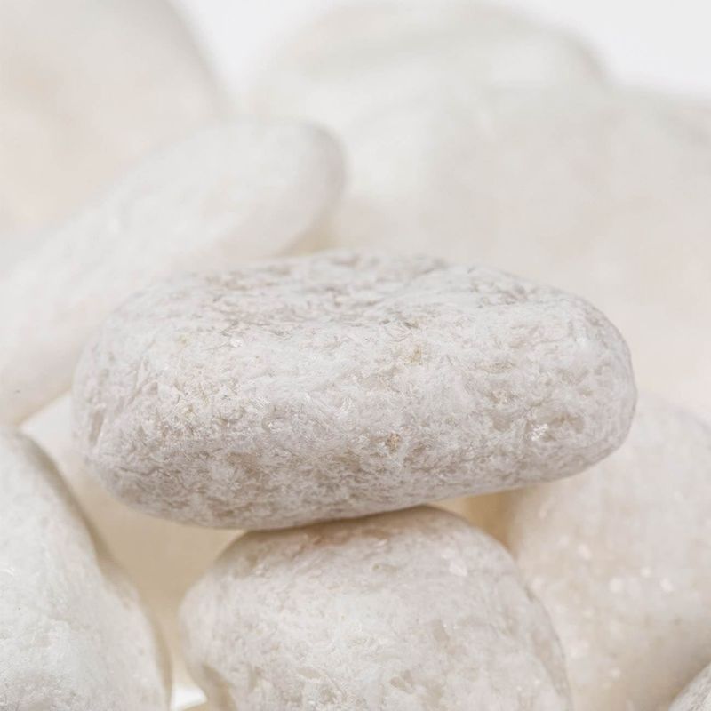 Casa si Gradina - Decoratiuni - Obiecte decorative - Accesorii decorative - Pietre decorative, albe, 2-4 cm, capacitate 1 kg - Infinity.ro