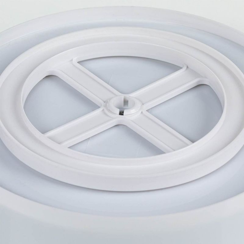 Casa si Gradina - Bucatarie si vesela - Ustensile bucatarie - Tavi servire - Tava organizare rotativa, 22.5 x 6.5cm, rotire 360°, plastic, alb - Infinity.ro