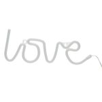 Casa si Gradina - Corpuri si surse de iluminat - Veioze si lampi - Lampi de veghe - Lampa led neon, love, culoare fucsia, dimensiune 35.5 x 13 cm, cu usb - Infinity.ro