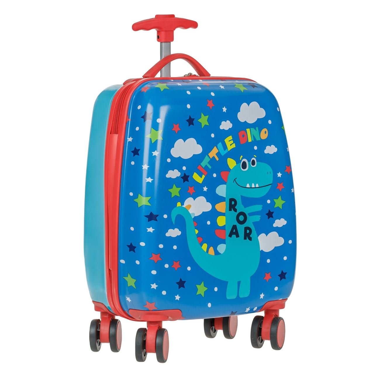 Troler copii, little dino, dinozauri, multicolor, capacitate 22l