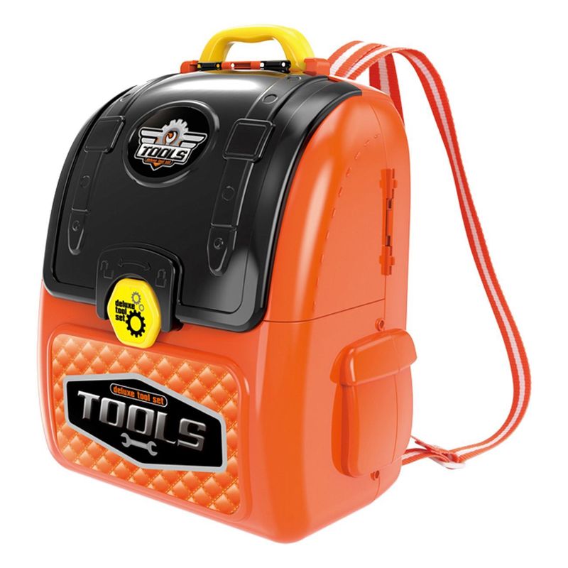 Jucarii, Copii si Bebe - Jucarii si jocuri - Jucarii de rol - Ateliere si bancuri de lucru - Banc de lucru portabil, set unelte, multicolor, plastic, dimensiuni ambalaj 23 x 12 x 30 cm, varsta recomandata 3+ ani - Infinity.ro