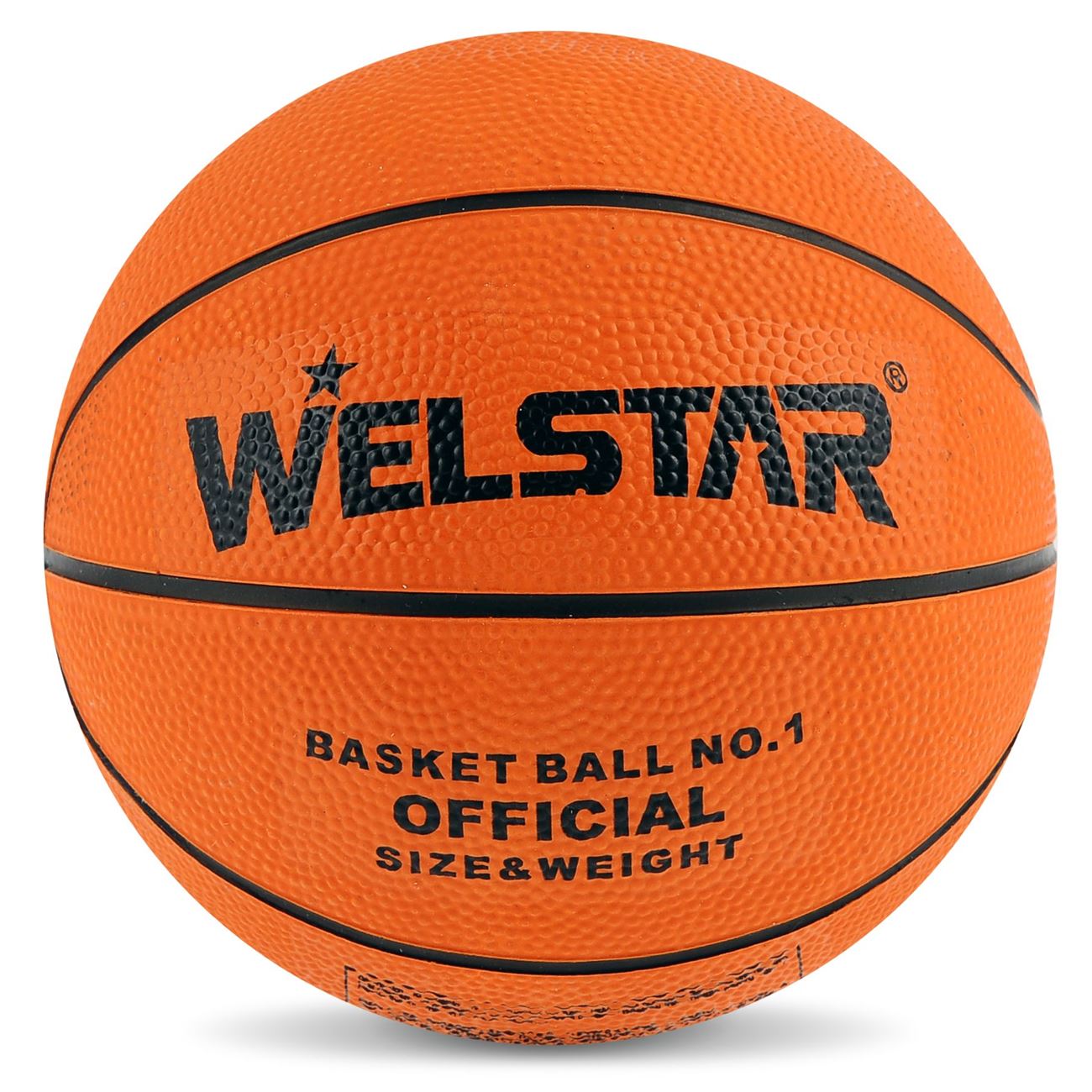 Minge baschet welstar no.1, marime 13.5 cm, portocaliu