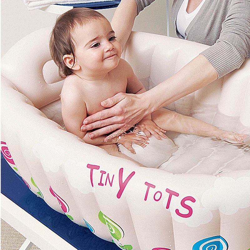 Jucarii, Copii si Bebe - Igiena si ingrijire - Baia bebelusului - Cadite bebe si accesorii baie - Cada gonflabila bebe, tiny tots, dimensiuni 91 x 61 x 29cm, multicolor - Infinity.ro