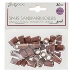 Ingrijire personala si Cosmetice - Aparate & accesorii ingrijire personala - Aparate cosmetice - Aparate pentru manichiura-pedichiura - Inele abrazive acrygel, #120 grit, set 30 bucati - Infinity.ro