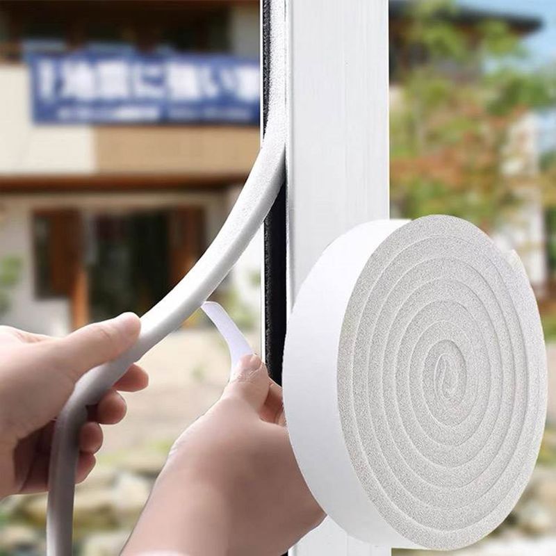 Carti si Birotica - Birotica - Accesorii de birou - Benzi adezive - Banda autocolanta izolatoare usi ferestre, 1m x 38mm, alb, impermeabila - Infinity.ro