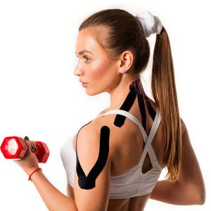 Banda kinesiologica, dura-aid, 5cm x 5m, culoare negru