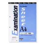 Carti si Birotica - Papetarie - Hartie si topuri - Hartie copiator - Set coli de rezerva, examination, a4, dimensiuni 210mm x 297mm, capacitate 100 bucati, dungi, albastru - Infinity.ro