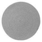 Casa si Gradina - Bucatarie si vesela - Vase pentru gatit - Oale si cratite - Suport cratite, impletit, diametru 35cm, culoare gri - Infinity.ro