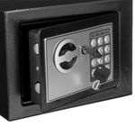Casa si Gradina - Constructii - Depozitare, transport si protectie - Seifuri si casete de valori - Seif electronic starks, 17 x 17 x 23 cm, inchidere cu chei, metal, negru - Infinity.ro