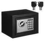 Casa si Gradina - Constructii - Depozitare, transport si protectie - Seifuri si casete de valori - Seif electronic starks, 17 x 17 x 23 cm, inchidere cu chei, metal, negru - Infinity.ro