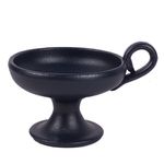Casa si Gradina - Decoratiuni - Obiecte decorative - Obiecte bisericesti - Arzator tamaie ceramica, model antracit, diametru 9cm, inaltime 6cm - Infinity.ro