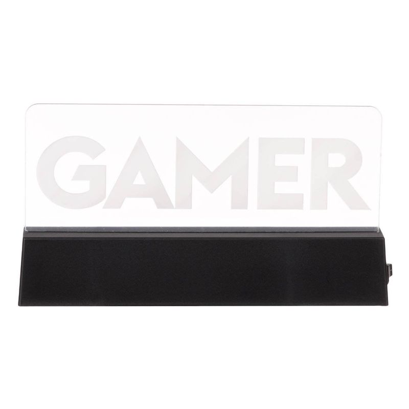 Casa si Gradina - Corpuri si surse de iluminat - Veioze si lampi - Lampi de veghe - Lampa gaming, gamer, iluminare led, verde, 18.5 x 3 x 10cm - Infinity.ro