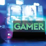 Casa si Gradina - Corpuri si surse de iluminat - Veioze si lampi - Lampi de veghe - Lampa gaming, gamer, iluminare led, verde, 18.5 x 3 x 10cm - Infinity.ro