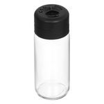 Casa si Gradina - Bucatarie si vesela - Ustensile bucatarie - Rasnite si dozatoare condimente - Recipient condimente sticla, capac negru, capacitate 245ml, diametru 5.5cm, inaltime 15cm - Infinity.ro