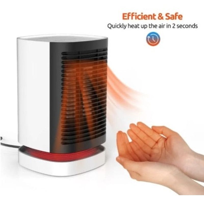 Ingrijire personala si Cosmetice - Sanatate si wellness - Articole wellness - Incalzitoare corporale - Mini Incalzitor electric portabil, 950W, rotire de 45 grade, cu ecran digital - Infinity.ro