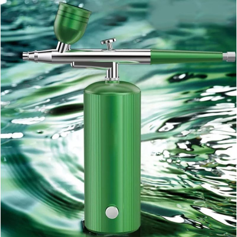 Ingrijire personala si Cosmetice - Aparate & accesorii ingrijire personala - Aparate cosmetice - Aparate intretinere si ingrijire corporala - Spray hidratare pentru fata ZY8, portabil, din metal, pentru curatarea tenului, verde - Infinity.ro