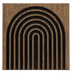 Casa si Gradina - Bucatarie si vesela - Accesorii bar - Suporturi bauturi - Suport pahare, model rainbow, material lemn, multicolor, dimensiune 11 x 11 cm - Infinity.ro