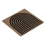 Casa si Gradina - Bucatarie si vesela - Accesorii bar - Suporturi bauturi - Suport pahare, model rainbow, material lemn, multicolor, dimensiune 11 x 11 cm - Infinity.ro