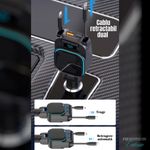 Laptop, Telefoane si Tablete - Telefoane mobile si accesorii - Accesorii Telefoane - Incarcatoare telefoane - Incarcator Auto PowerMax 4 in 1-Incarcare Rapida 96W pentru Pana la 3 Dispozitive Simultan,Transmitator FM - Infinity.ro