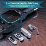Laptop, Telefoane si Tablete - Telefoane mobile si accesorii - Accesorii Telefoane - Incarcatoare telefoane - Incarcator Auto PowerMax 4 in 1-Incarcare Rapida 96W pentru Pana la 3 Dispozitive Simultan,Transmitator FM - Infinity.ro