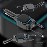 Laptop, Telefoane si Tablete - Telefoane mobile si accesorii - Accesorii Telefoane - Incarcatoare telefoane - Incarcator Auto PowerMax 4 in 1-Incarcare Rapida 96W pentru Pana la 3 Dispozitive Simultan,Transmitator FM - Infinity.ro