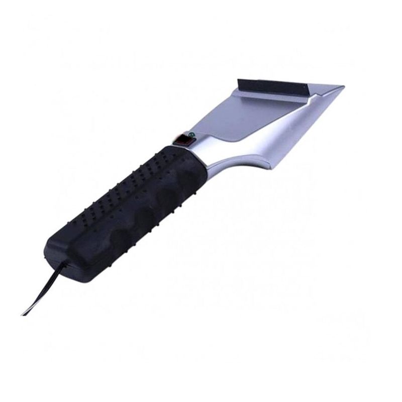 Auto si Moto - Intretinere auto - Produse curatare auto - Racleta Electrica cu Incalzire pentru Parbriz, Alimentatare 12V, 27x8.5x4cm, Negru-Argintiu - Infinity.ro