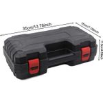 Casa si Gradina - Constructii - Scule electrice si accesorii - Fierastraie electrice - Mini Fierastrau Electric Fara Fir, cu Lant si Lama de 4", 2 Acumulatori de 24V 4500mAh, 550W, si Trusa, Negru - Infinity.ro