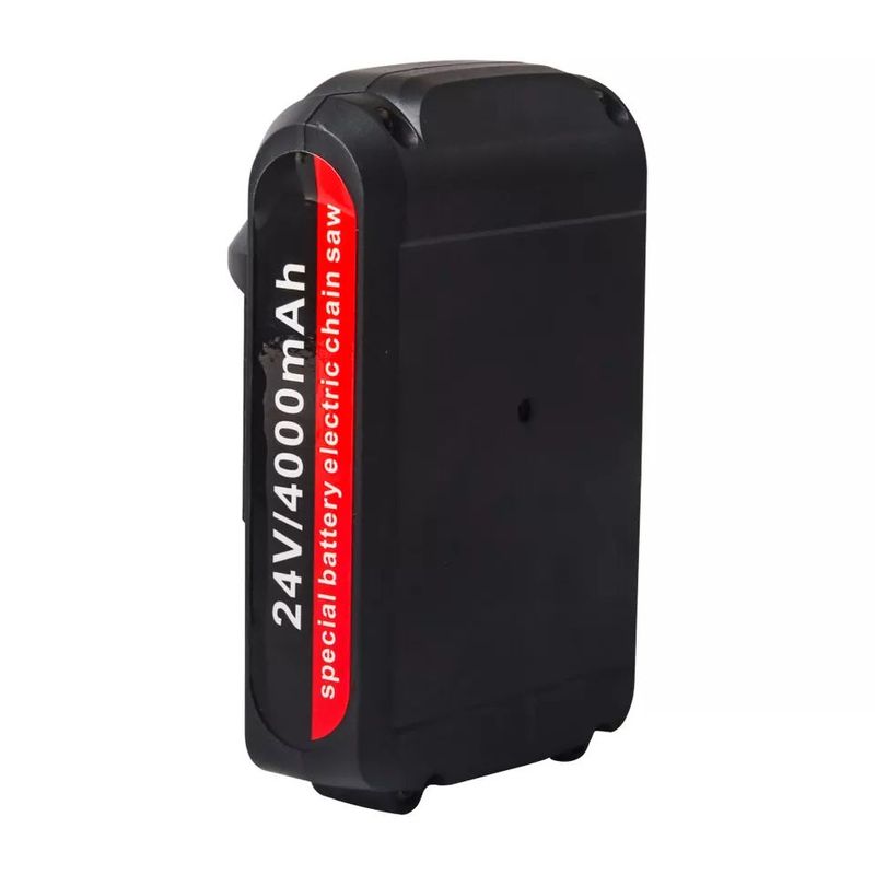 Casa si Gradina - Constructii - Scule electrice si accesorii - Fierastraie electrice - Mini Fierastrau Electric Fara Fir, cu Lant si Lama de 4", 2 Acumulatori de 24V 4500mAh, 550W, si Trusa, Negru - Infinity.ro