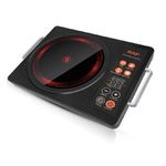 Electronice si Electrocasnice - Aragazuri, cuptoare si hote - Plite incorporabile - Plite electrice - Plita Electrica RAF R.8046 cu Incalzire Radianta Infrarosu si Control Tactil, 3500W, Black - Infinity.ro